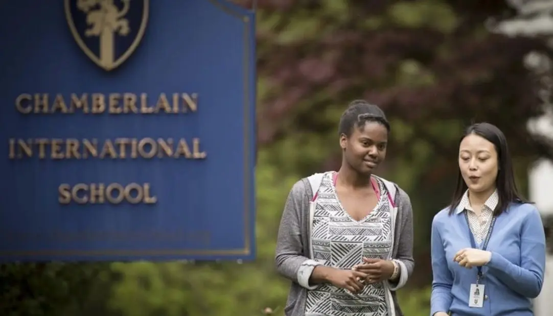 Chamberlain International School students.